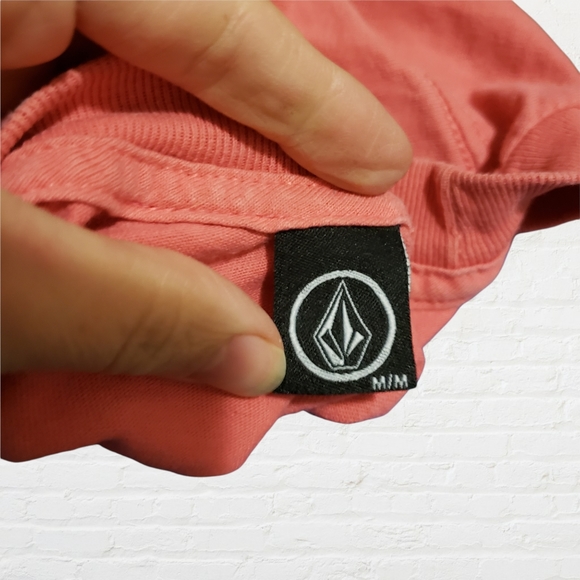 Volcom pink pre-shrunk Cotton crew neck short sleeve t-shirt medium - Picture 7 of 10